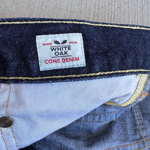 Tellason Ankara Straight Leg White Oak Selvedge Jeans Button Fly USA Size 35 - Picture 12 of 15